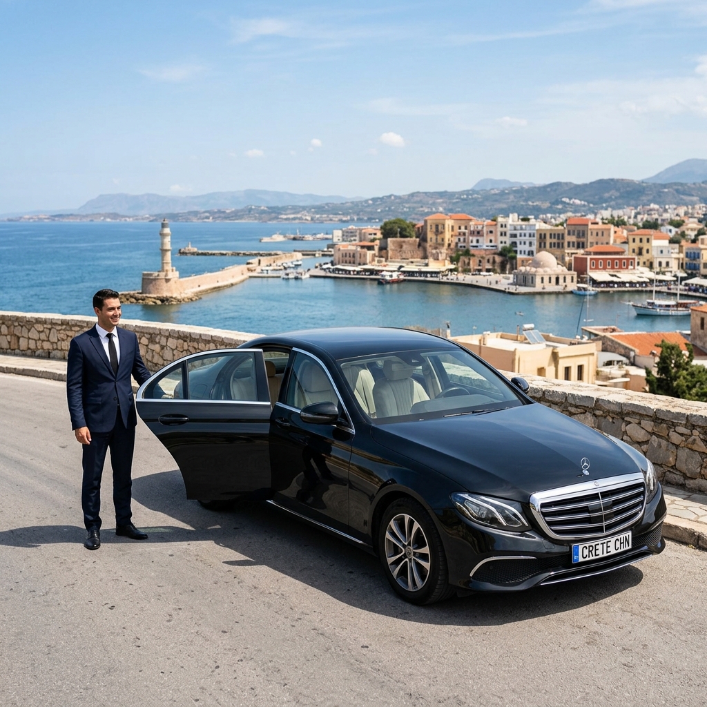Chania Airport to Rethymno Transfer: Best Private VIP Taxi & Cars