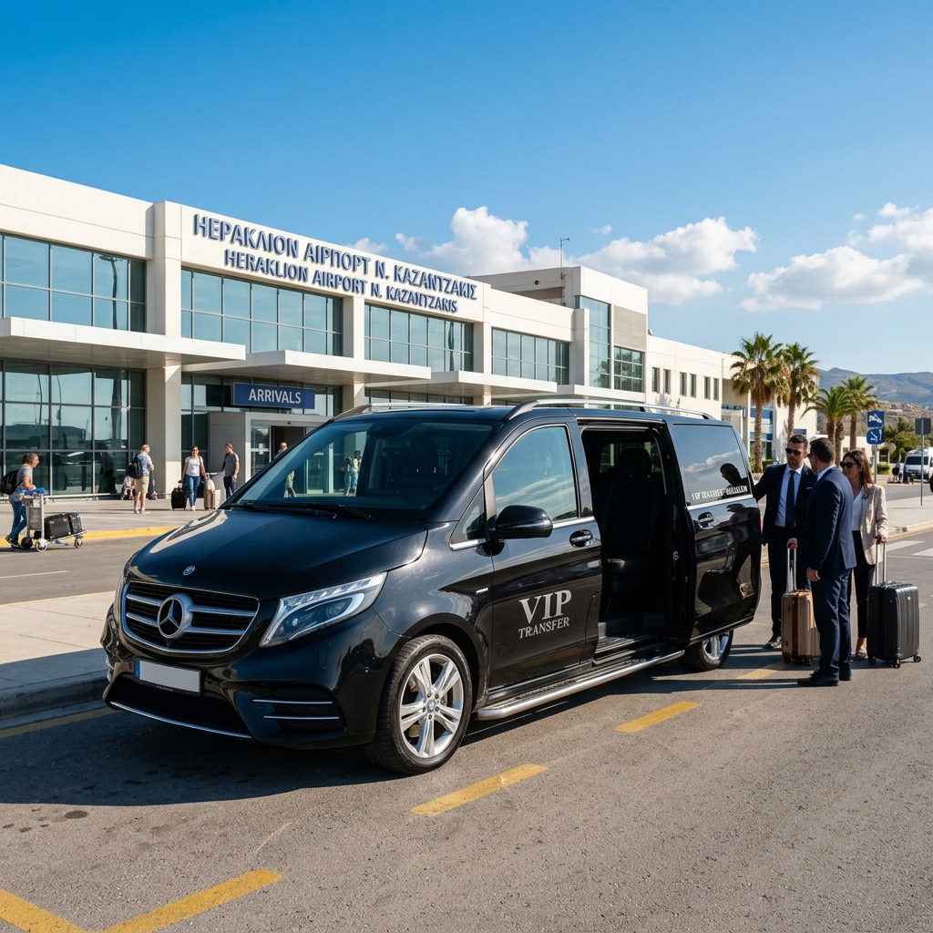 Heraklion Airport to Rethymno Transfer: Best Private VIP Taxi & Cars