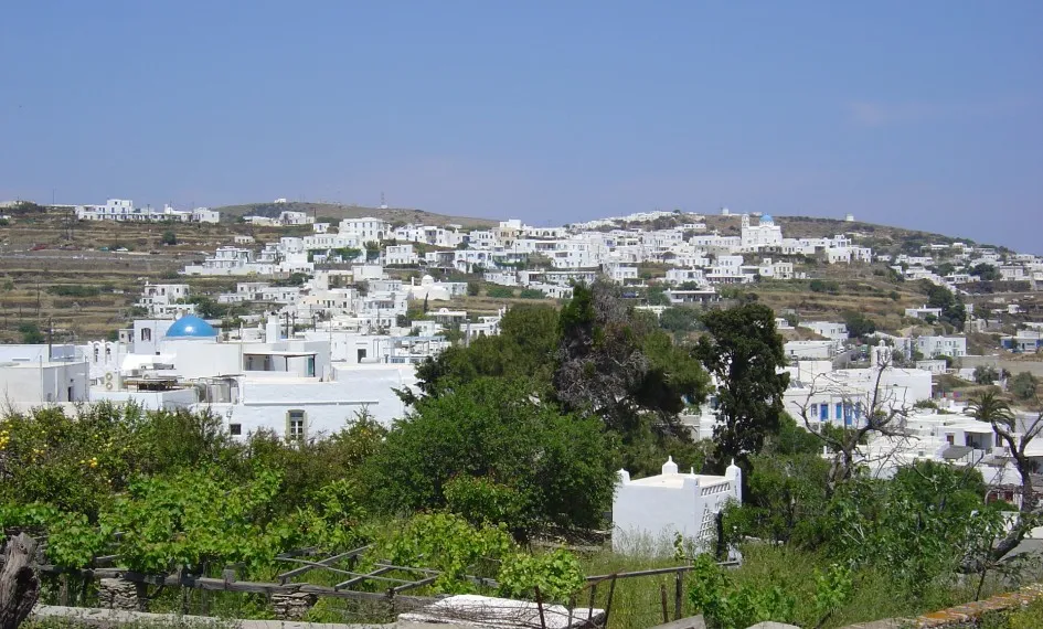 The charming capital of Apollonia with traditional whitewashed streets