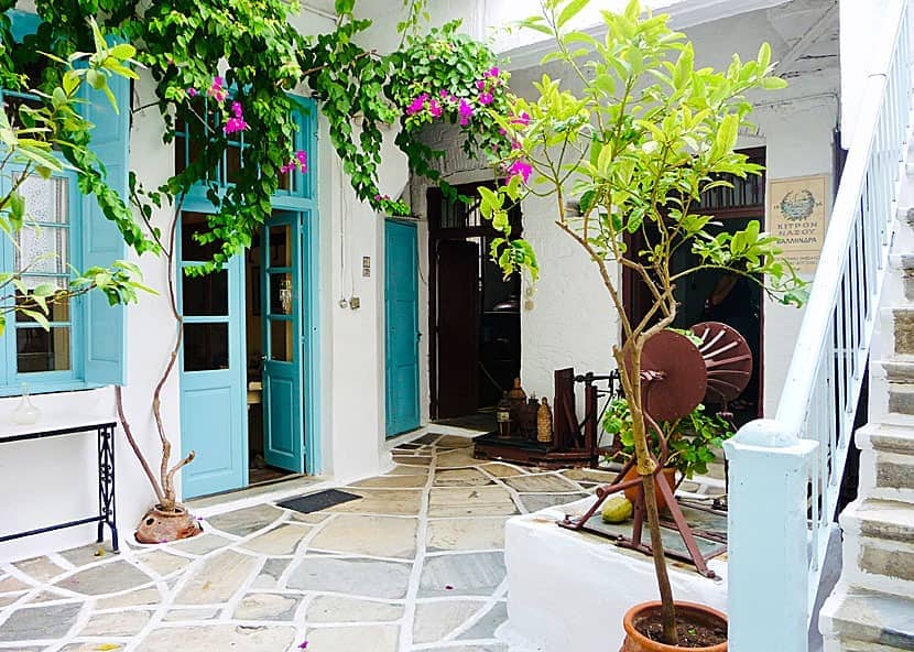 Kitron liqueur distillery in Halki village