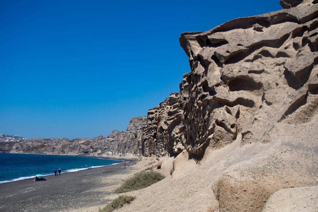 Vlychada Beach with unique white cliff formations